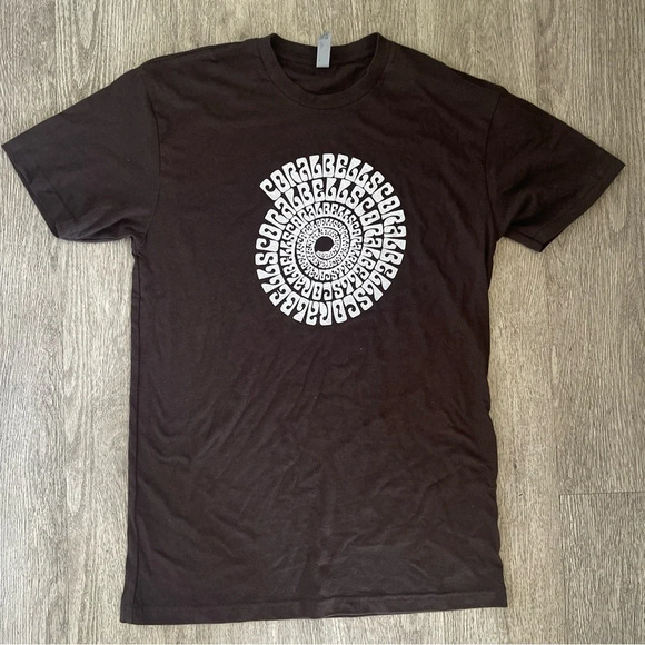 New coral bells folk band t shirt Sz small unisex soft cotton band tee - Picture 1 of 4